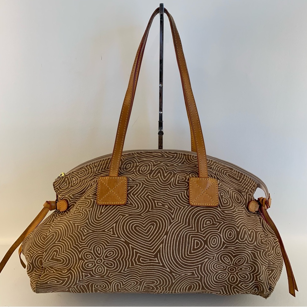 Stylish Brown Patterned Handbag - Picture 2 of 9